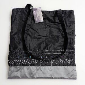 New Barganza & Couture Silk Tote Bag